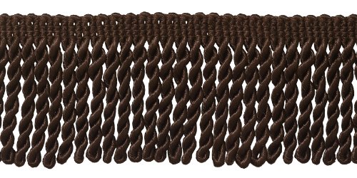 DÃ‰COPRO 10 Yard Value Pack / 2.5 Inch Bullion Fringe Trim/Style# EF25 Color: Mocha Brown - D2 / 30 Ft / 9.5 Meters