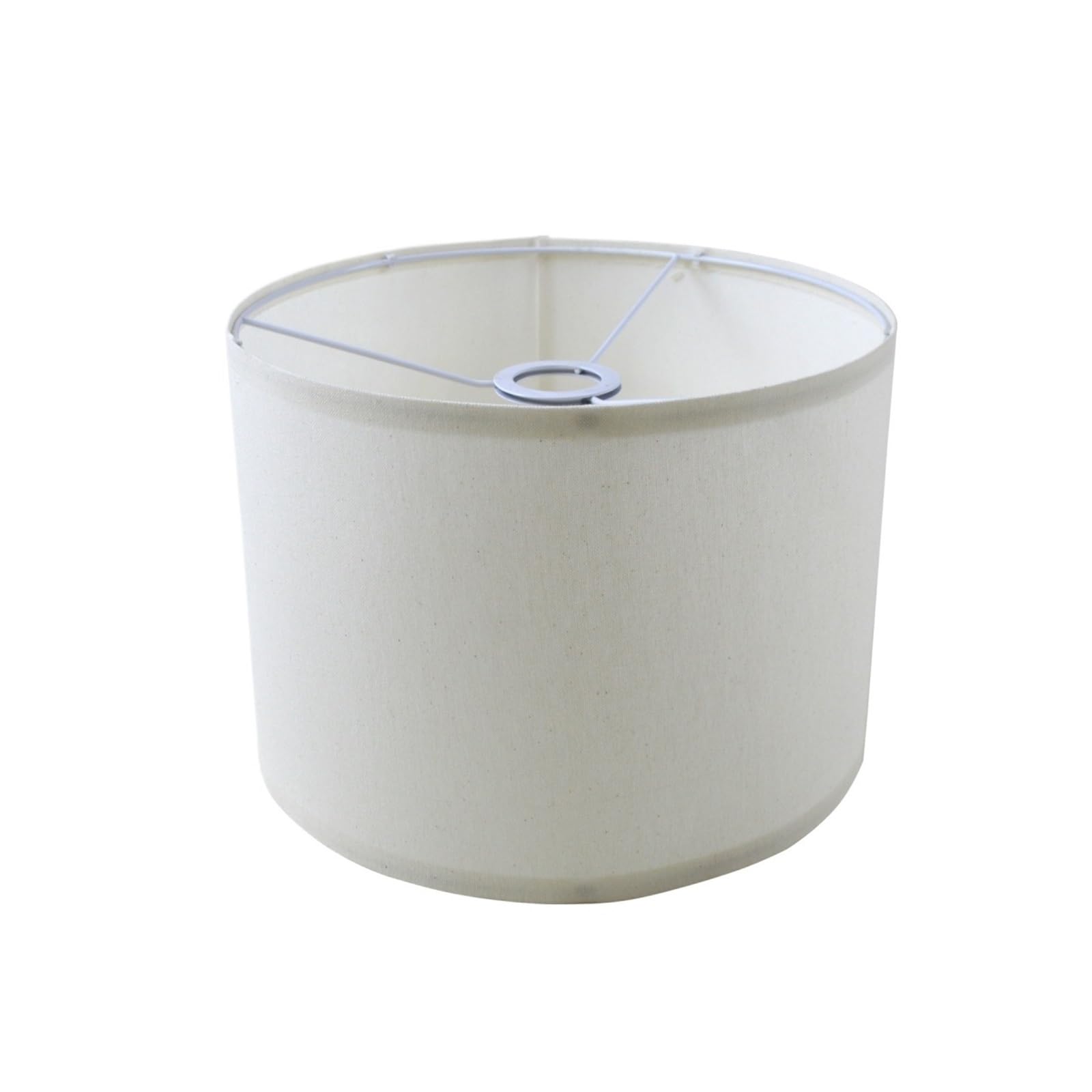 Rgoemhj 300Mm White Lamp Shades Linen Round Shade For Lamp