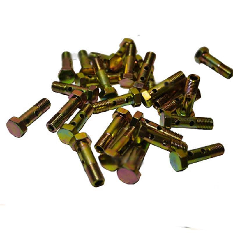 M6 M8 M10 M12 M14 M16-M22 Hollow Screw Double hole Hex Bolt Hexagon Screws - (Length: M14x1.5x52mm(2pcs))