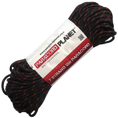 PARACORD PLANET 10 Feet Nylon 550Lb Type Iii 7 Strand Paracord Darkside — image 1