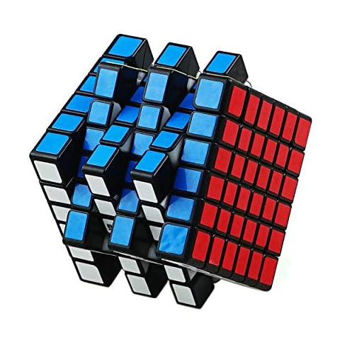 YUNTENG 6x6 Speed Cube Qiyi 6 by 6 Big Speed Cube 6x6x6 Cube Puzzle Game Toy Black for Children and Adults Cover