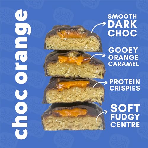 Yubi Choc Orange - 12 Pack - Protein Bars - 99 Calories, High Protein, High Fibre, Low Sugar, Gluten Free and Dairy Free - Healthy Snacks/Nutrition Bar - Chocolate Bars - 420g - Image 3