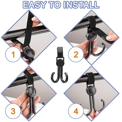 4 ganci per passeggino per borse fasciatoio