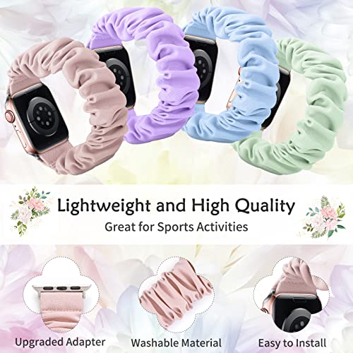 DigiHero Compatible for Apple Watch Straps Scrunchie 40mm 42mm 44mm 41mm 38mm 45mm 46mm - Image 3