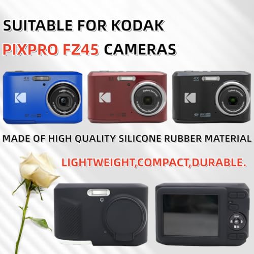 Funda de silicón para Kodak PIXPRO FZ45 con protector de lente miniatura 2