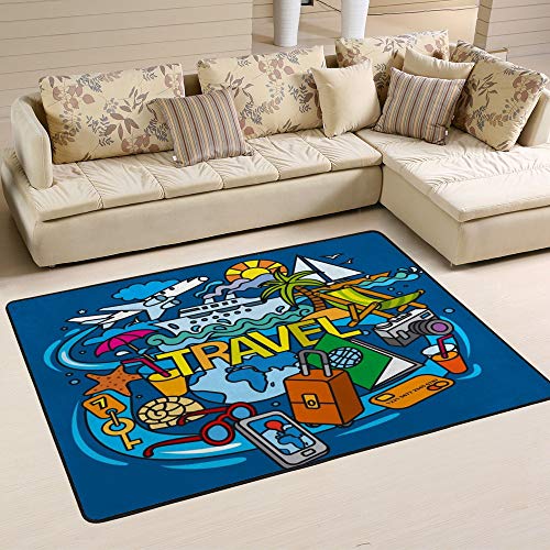 Tapis moderne grand format en tissu polyester haute résistance - 6