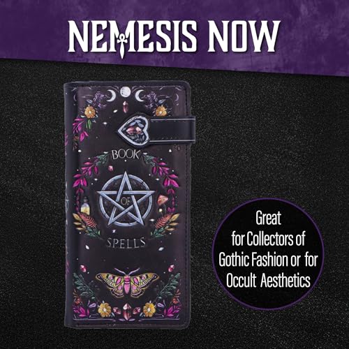 Porte-monnaie Book of Spells grand format avec relief gothique