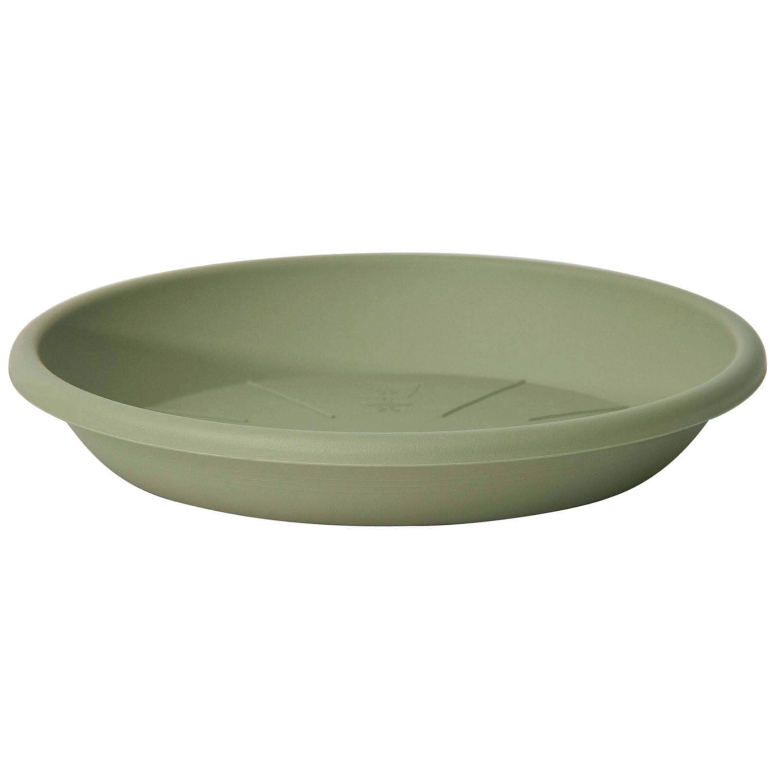 Euro3plast MITU Blumentopf mit Untersetzer in rund aus Kunststoff in den Farben Anthrazit Taupe oder Rosmarin für den Innen- und Außenbereich, 10 Größen zur Wahl (Rosmarin, 60 cm)