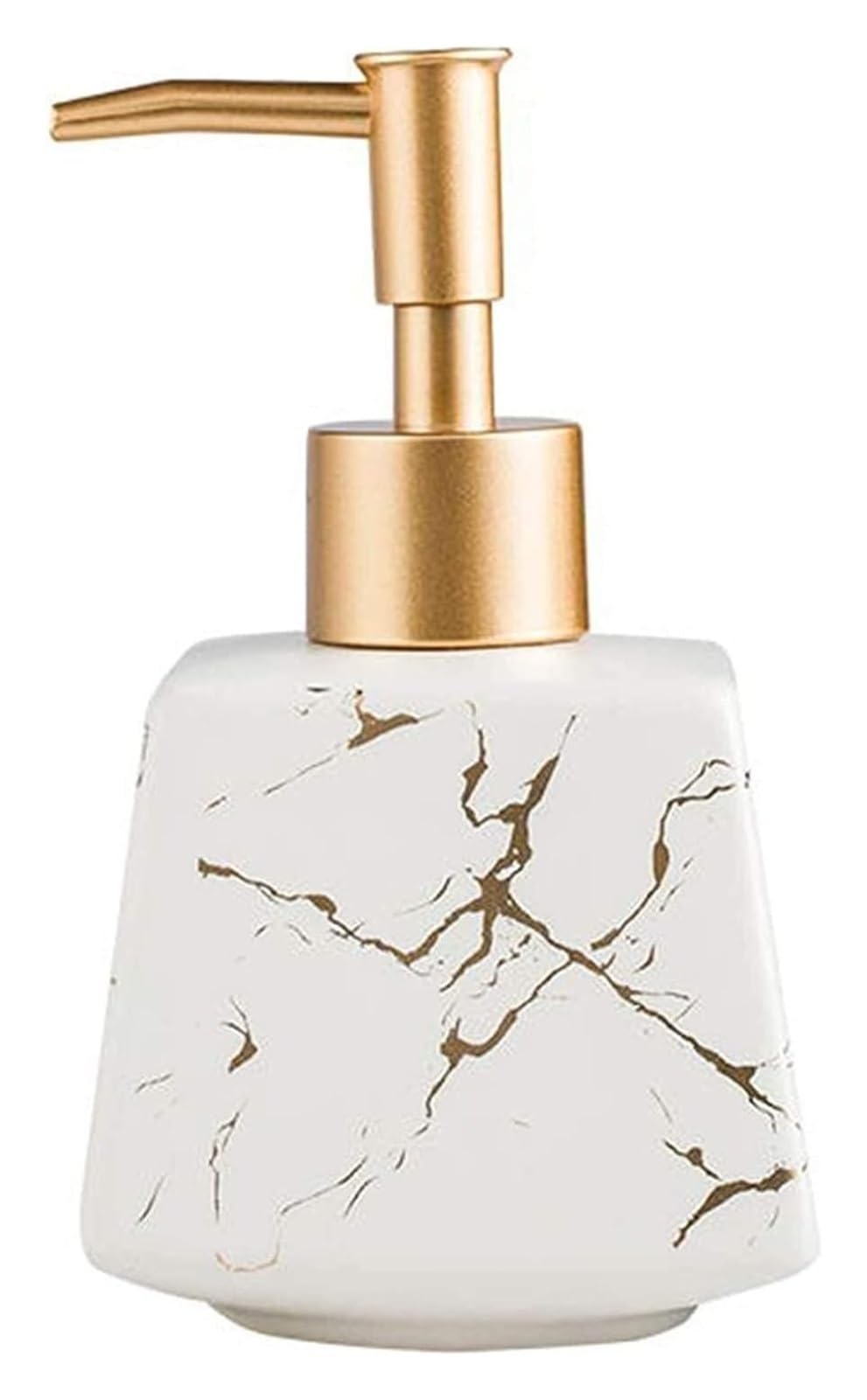 WDSOPK Bathroom accessories Soap Dispenser Bathroom Kitchen Ceramic Soap Dispenser Refill Bath Soap Dispenser Bathroom Home & Kitchen (White)