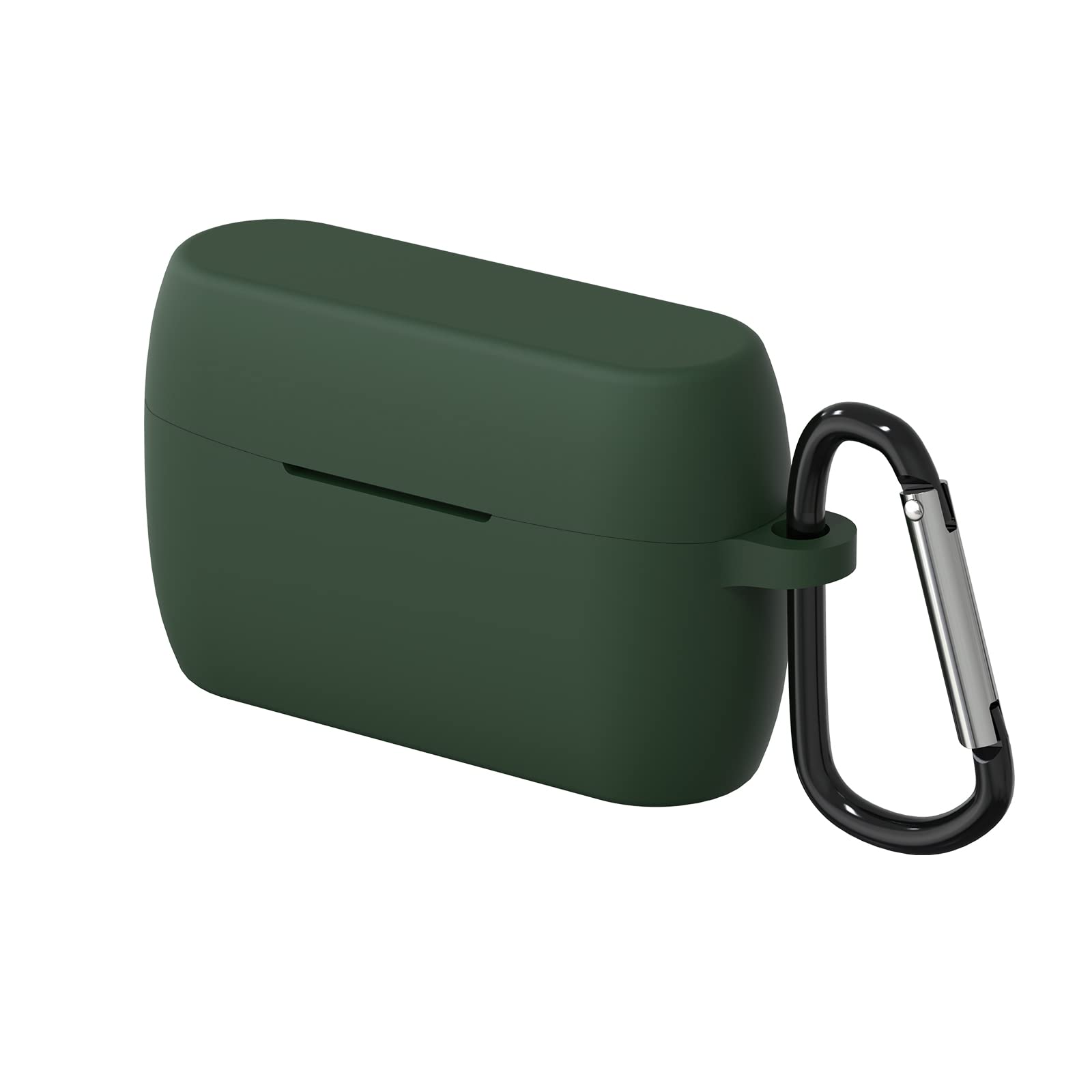 Silicone Case Cover Compatible with Jabra ELITE 5 True Wireless Earbuds, Earphones Skin Cover, Protective Carrying Case with Keychain Hook, Charging Port Accessible