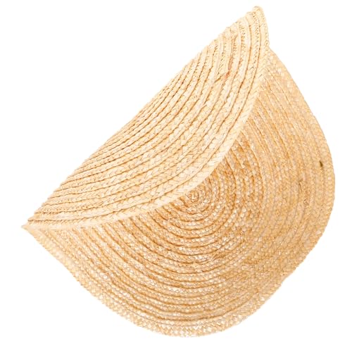 Wide Brim Straw Hat for Women Straw Hat Flower Lolita Outdoor Sun Protection Fashionable Headwear Khaki