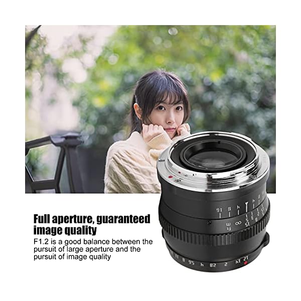 IDWT Manuelles Fokusobjektiv, Multifunktions 50 mm F1.2 Objektiv Natürliches Porträt Starke Unschärfe-Fähigkeit… – Bild 8