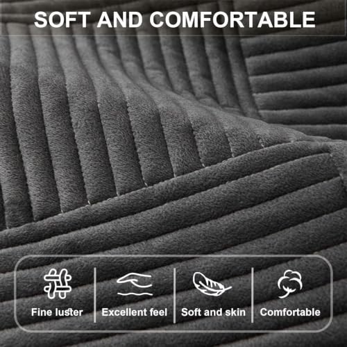 Housse de canapé universelle 3 places lavable et tapis de protection salon