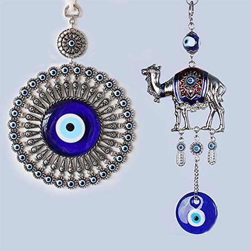 Nbeads 1 Strand (About 71Pcs) 6Mm Light Sky Blue Flat Round Evil Eye Handmade Glass Lampwork Beads Charms Spacer Beads For Bracelets Necklace Jewelry Making #TOP6