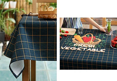 Table de salle à manger : nappe multi-usage de restaurant en coton et lin pour table basse