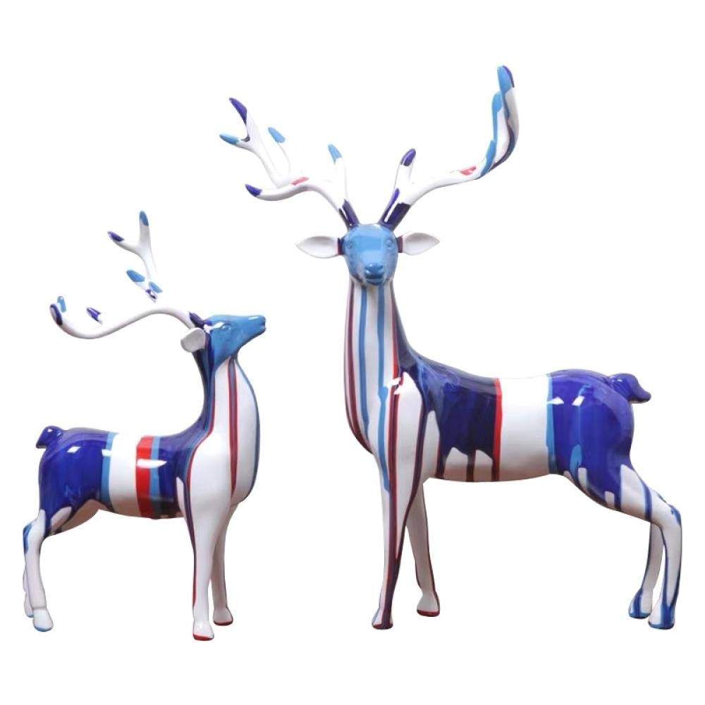 Figurines de collection cerf pour décoration salon maison et ameublement moderne