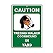 Treeing Walker Coonhound Dog Caution Novelty Fun SignVinyl Sticker Decal 8
