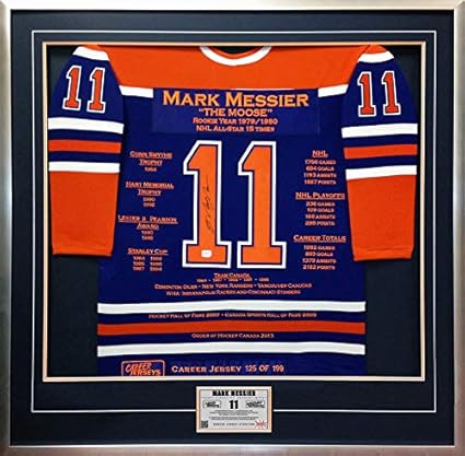 mark messier autographed jersey