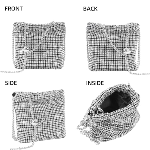 Clutch Purses for Women Rhinestone Evening Bag Purse Crossbody Bag Glitter Handbags3