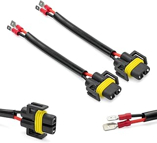 2 Pieces H7 H8B H9B H11B H3 H1 to H8 H11 880 881 Adapter Wiring Harness Conversion Harness Pigtail Wire Wiring Harness Adapters for Headlight Conversion Retrofit