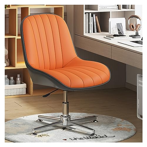 Chaise de bureau sans bras résolvant le manque de place avec siège réglable