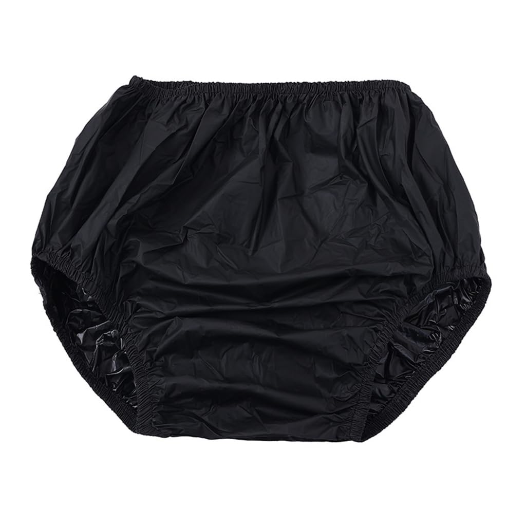 Sodeber Black M Bk-M Leakproof Adult Diaper Covers Water Pants Incontinences Underwear Briefs Reusable Pull On Underpants