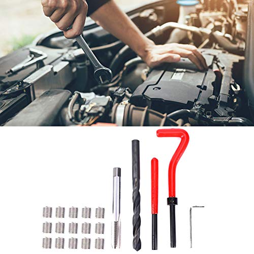 Hyuduo M9x1.5, 20Pcs M9x1.5 Thread Repair Kit Thread Sleeve Screw Thread Repairing Kit Stainless Steel Female Thread, Automotive Thread Repair Metric Kits