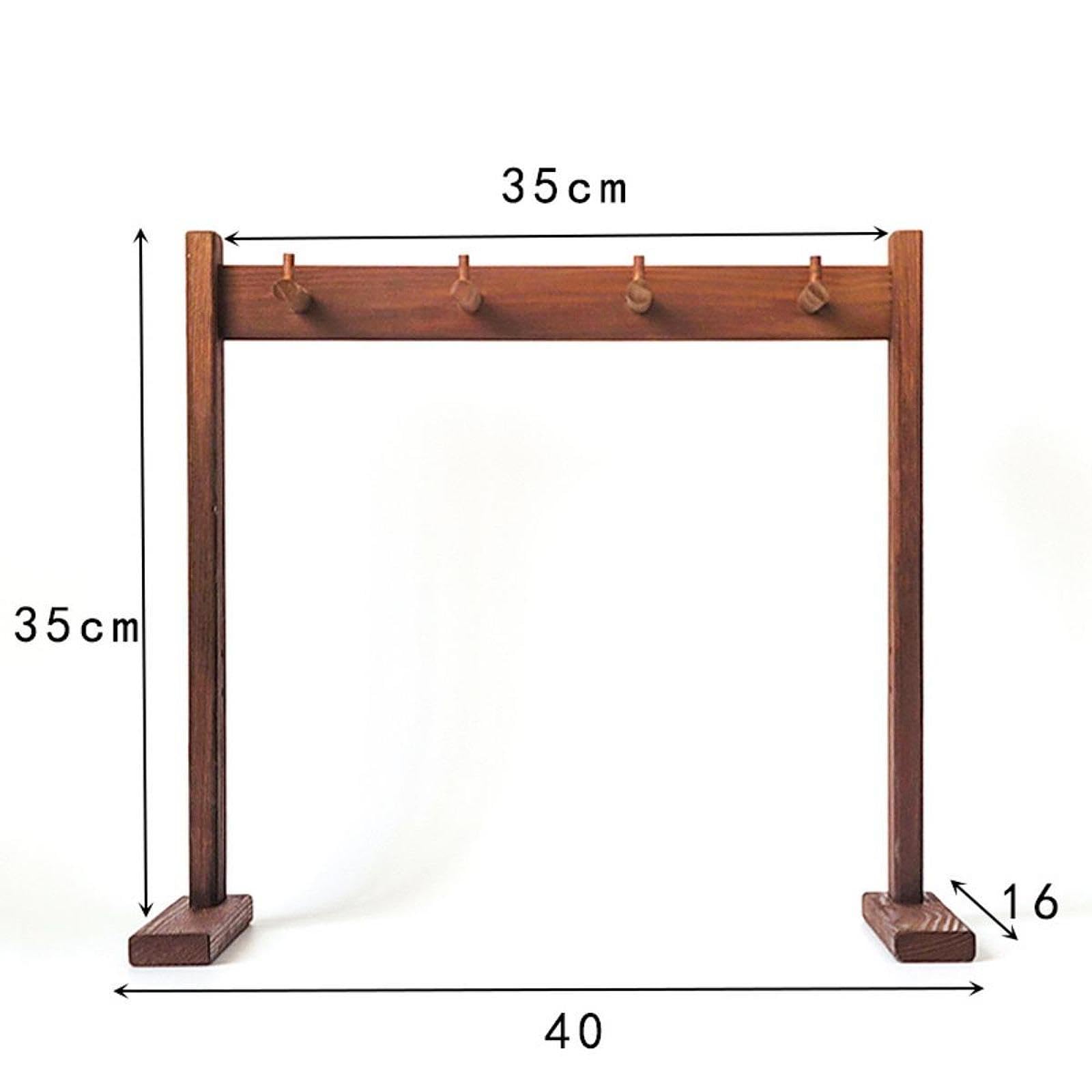 Garende Wooden Stand for Wind Chimes and Gongs Display Rack for Meditation and Exhibition, Small