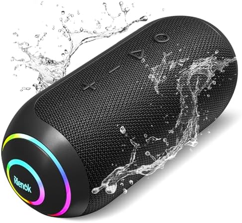 RIENOK Altavoz Bluetooth Potente 40W Impermeable IPX7 5200mAh Twe...