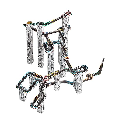 University Games Marble RaceTrax Game – 114 pieces Marble Race Track ...