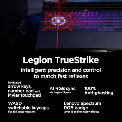 Image of Lenovo Legion Pro 7i Gaming Laptop, 16 inch 2.5K WQXGA OLED Display 240Hz, Intel Core Ultra 9 275HX, NVIDIA GeForce RTX 5080 16GB GDDR7, 32GB RAM, 1TB SSD, Wi-Fi 7, RGB Backlit, Win 11, w /1TB Portable HDD