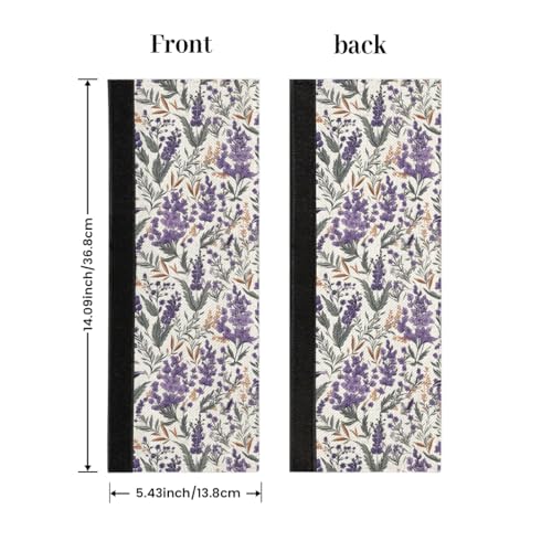 Image of Pardick Refrigerator Door Handle Covers Set of 2, Lavender Fridge Handle Covers Appliance Handle Covers Protector for Microwave Oven Stove Dishwasher, Keep Your Kitchen Appliance Clean
