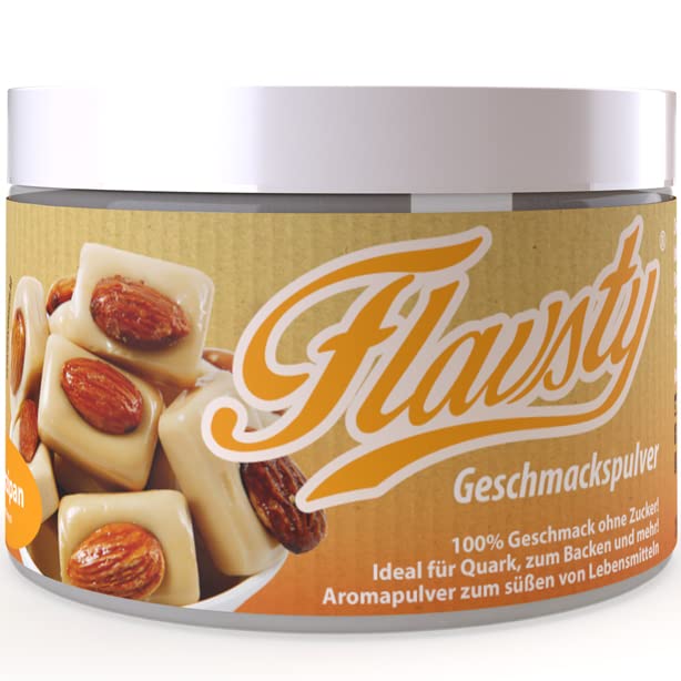 Flavsty® Geschmackspulver Marzipan - Veganes Geschmackspulver ohne Zucker - Aromapulver - Flavorpowder