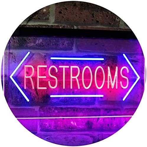 ADVPRO Letrero de neón LED de doble color azul y rojo de 24 x 16 pulgadas st6s64-i2157-br