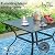 PHI VILLA Patio Furniture Set with Umbrella for 4,Swivel Mesh Dining Chairs