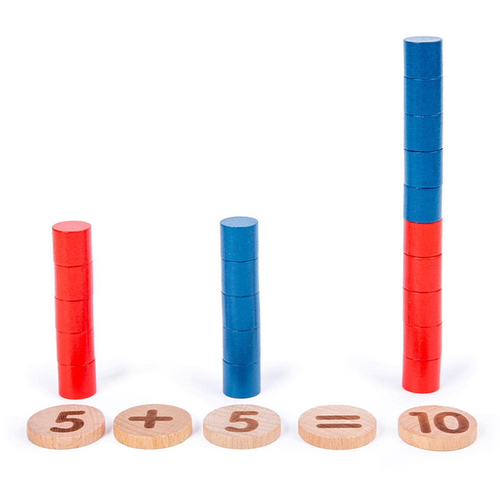 2 Stück Zehnerrahmen Set Mathematik Manipulative Rechenrahmen Zählchips Unterrichtskarte aus Klarem PVC für Zahlenaufbau Frühmathematik Kita