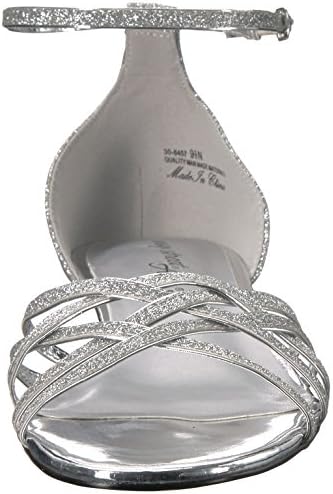 Easy Street Women's Tarrah Wedge Sandal, Silver Glitter, 7 M US | Image 1