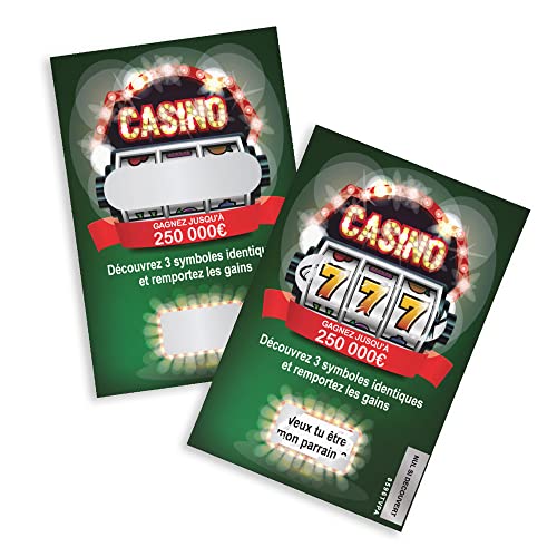 Crintiff - Tarjeta para rascar anuncio de embarazo parraino | Ticket de juego para rascar, diseño Casino | ¡Te eres patrocinador Cover