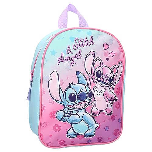 Sac à dos Stitch et Angel Disney rose pour l'école maternelle Vadobag