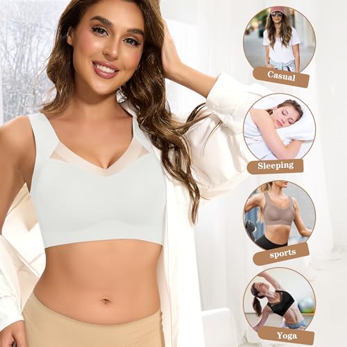 Image of DOCUMO Seamless Back Smoothing Bras for Women