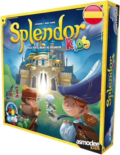 Asmodee Kids - Splendor Kids - Juego de Mesa - Nueva Edición - Juego Familiar Estratégico para 2-4 Jugadores, Edad 6, Duración de 20 Min, Español