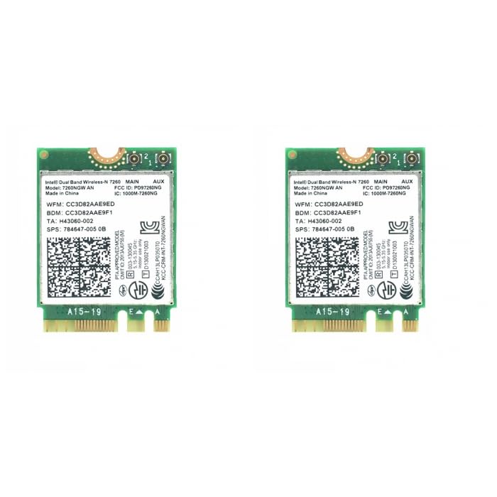 (2 pc) Flyrobo Intel Dual Band Wireless-N 7260 7260NGW an WiFi Bluetooth 4.0 Card-picture-31