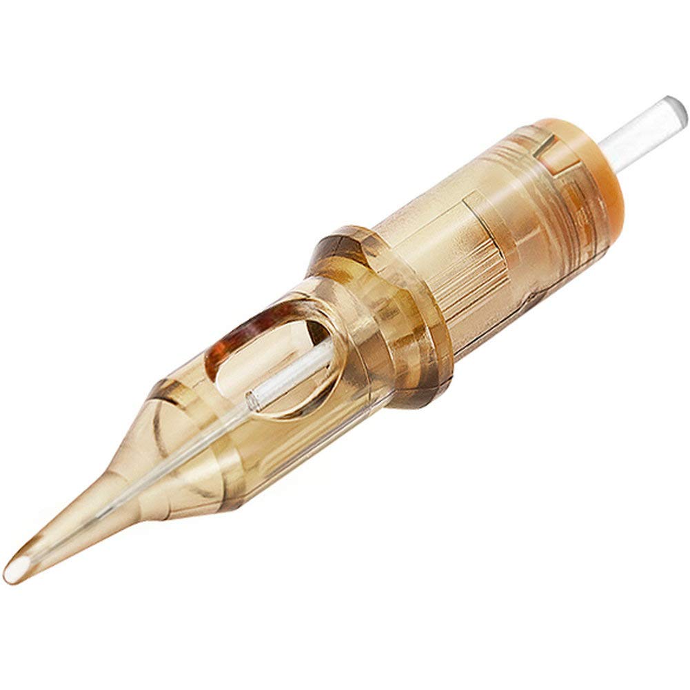 HOTWELL Tattoo Cartridge Needles 0.35mm #12 Professional Disposable Semi Permanent Makeup Supply Round Shader 20pcs (1205RS)