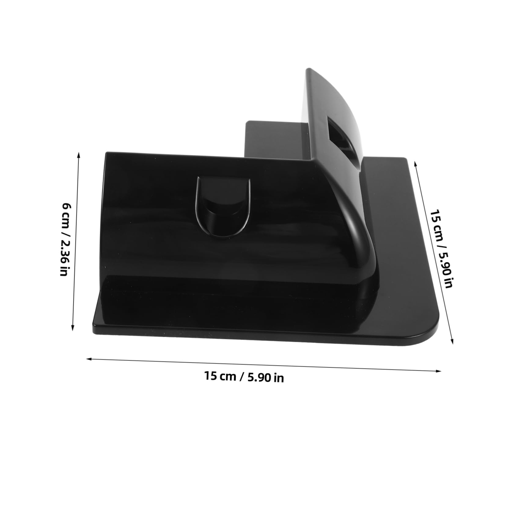 Soporte sin Taladro para Panel Solar de Montaje 4 Piezas Negro Abs