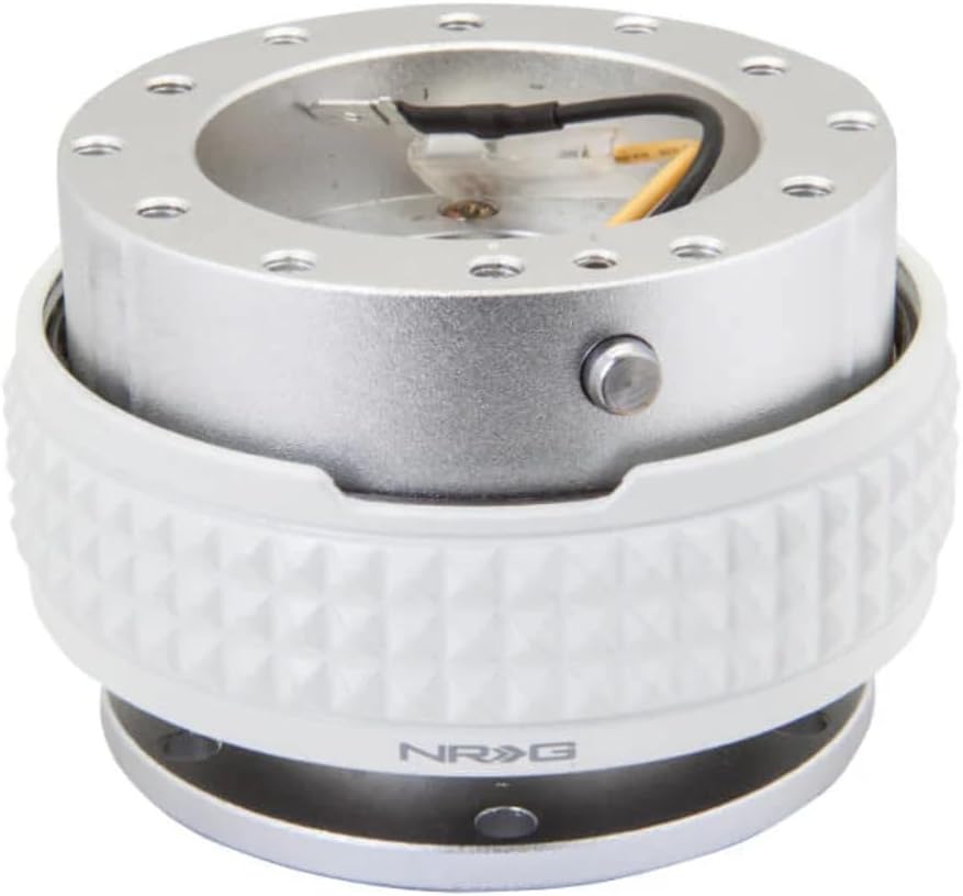 NRG Innovations NRG-SRK-210RG-BK GEN 2.1 Steering Wheel Quick Release Adapter, 6-Hole & 6x70 and 6x74mm Bolt Patterns Rose Gold Body/Black Pyramid Ring