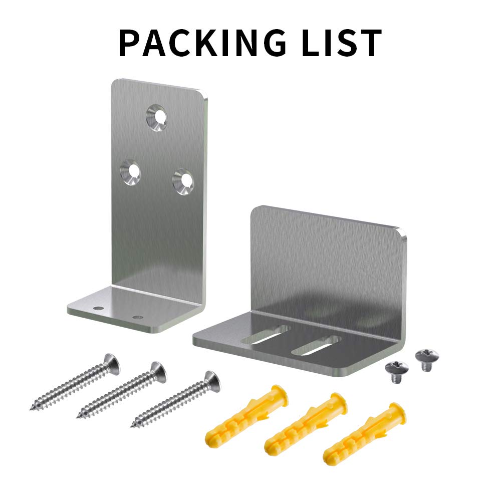 Sliding Barn Door Bottom Floor Guide Wall Mounted Adjustable Sliding Floor Guide