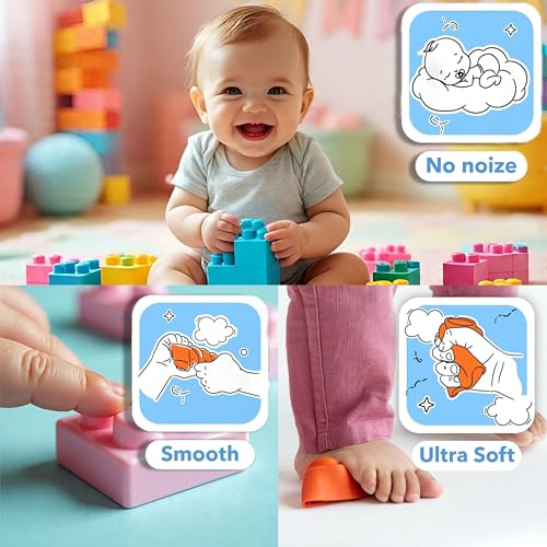 Image of 36 Pcs Soft Stackable Building Blocks for Kids - BPA-Free, Teething Safe, Soft Silicone Feel, Washable Learning Toys for Babies & Toddlers | Made in India