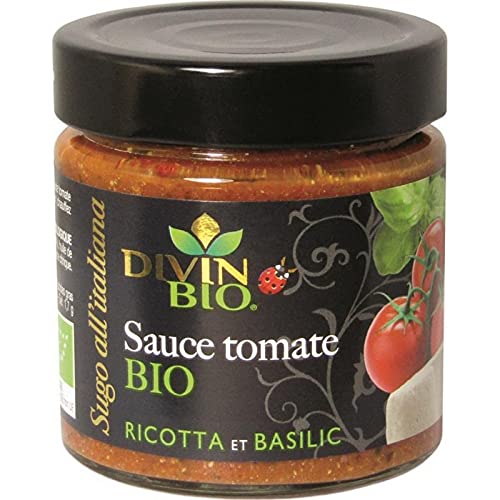 Divin Bio Salsa de tomate Ricotta Albahaca