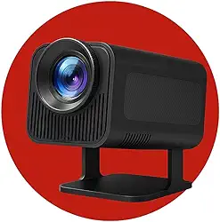 Projetor Portátil Hy320 Grande Full Hd 1080p Smart Wifi 4k Preto– Cinema em Casa, Imagem Nítida e Conectividade Avançada