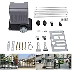 Motorización para puerta corrediza Kit completo para puerta corredera Estantes incluidos, máx. 1200 kg, 550 W Abrepuertas automáticas, Motor de puertas correderas